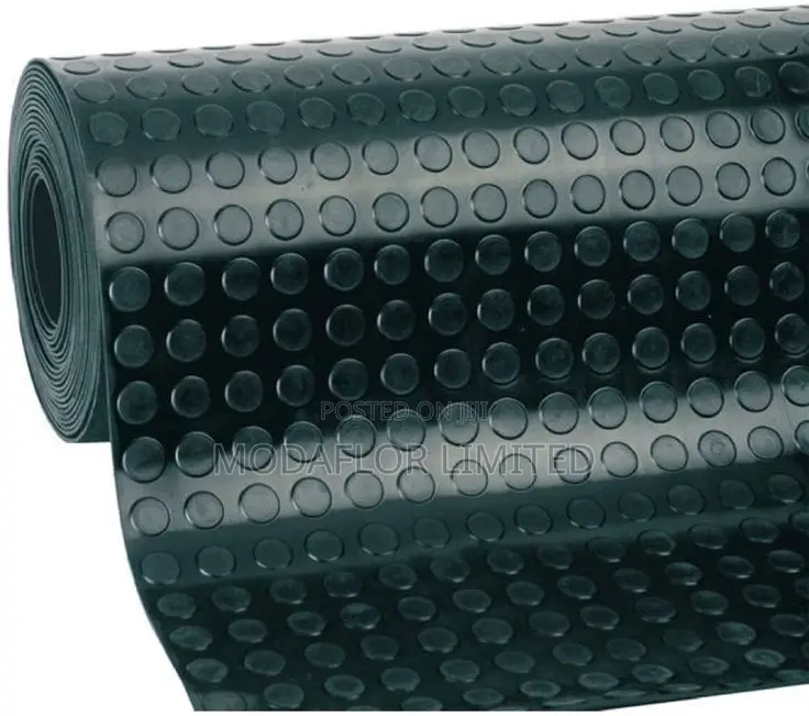 Rubber Coin Mat – Anti-Slip Floor Protection