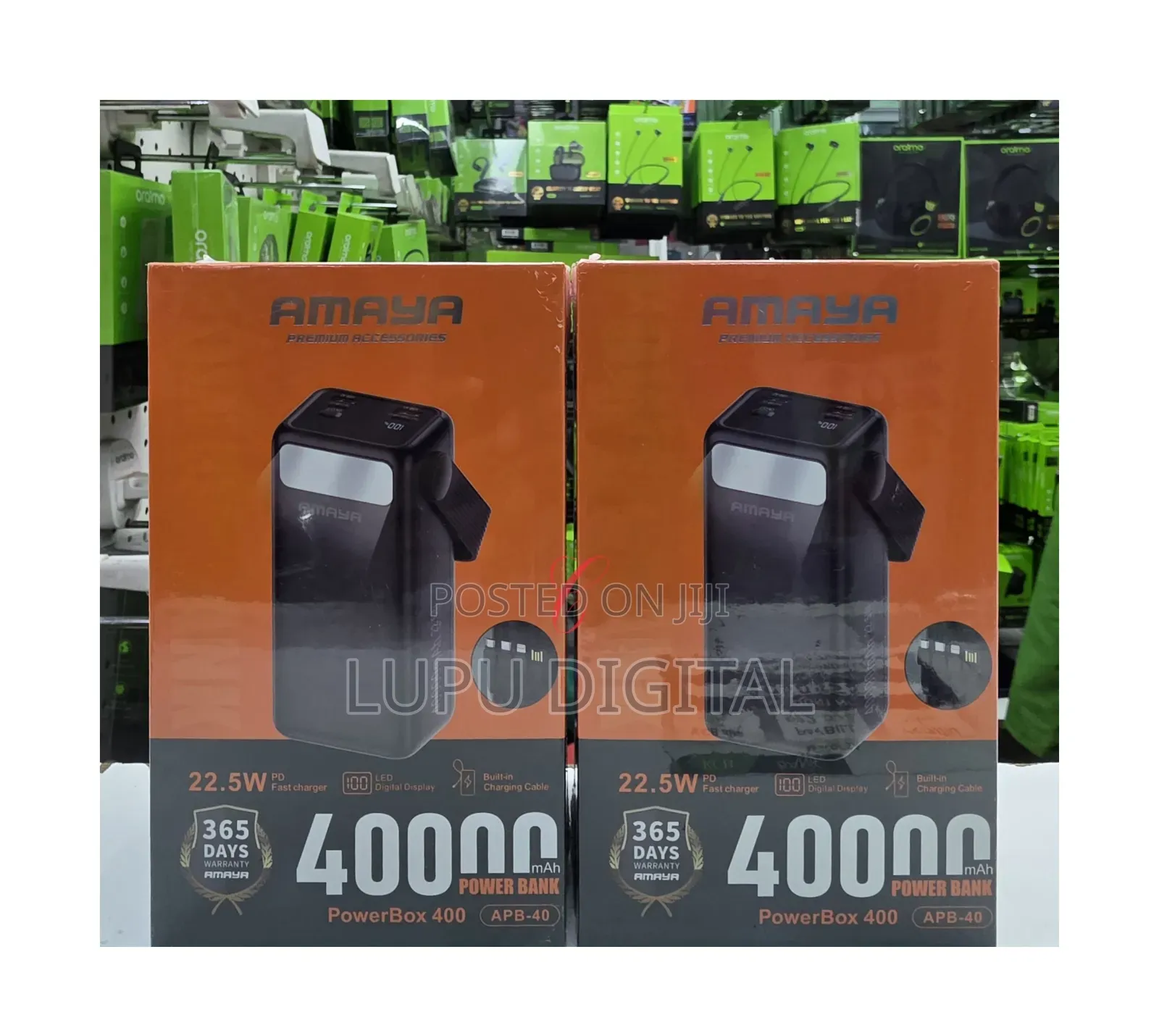 Amaya Powerbox 400 Apb-40 *40,000mah 22.5w* Power Bank