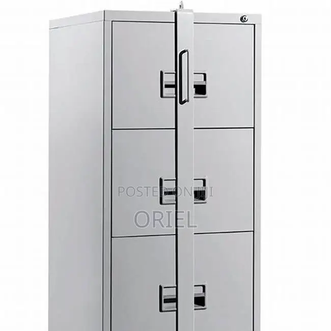 Office Vertical Cabinet : 3-Drawer Filing Cabinet With Locking Bar