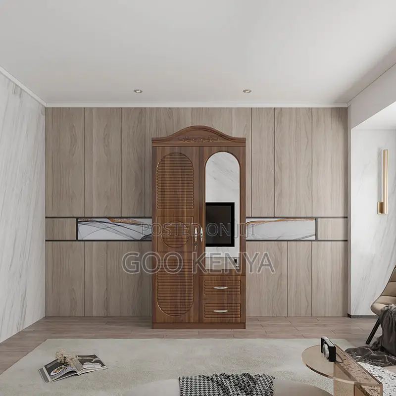 Home Wardrobe; Modern Bedroom Closet – Mdf Wardrobe With Mirrors