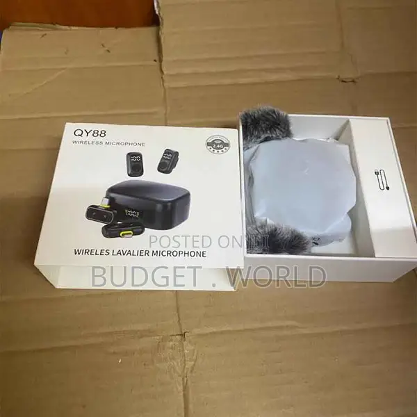 . Qy88 Wireless Microphoneanc Magneticdual Receiver With Charging Case
