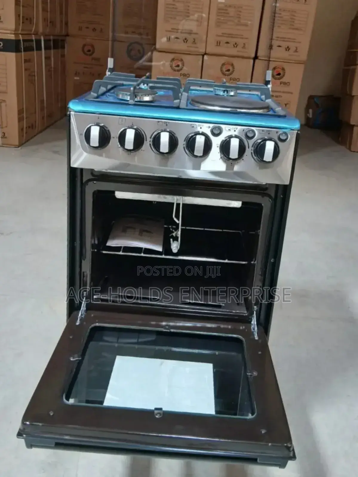 50*55 Smart Pro 3+1 Standing Gas Cooker/ Electric Oven