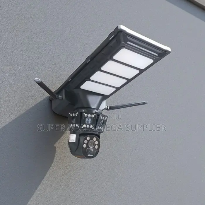 Outdoor Security 12mp 4g PTZ Dual Lens Solar Camera Solar Street Light