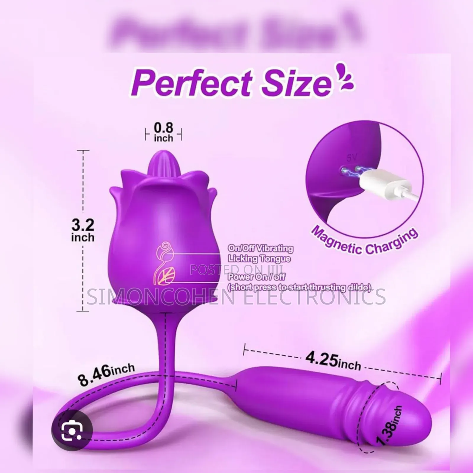 Rose Toys Nipple Clitoral Sucking Rose Vibrator Sex Toys For Woman