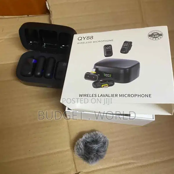 . Qy88 Wireless Mic With Smart Noise Filtering Technology