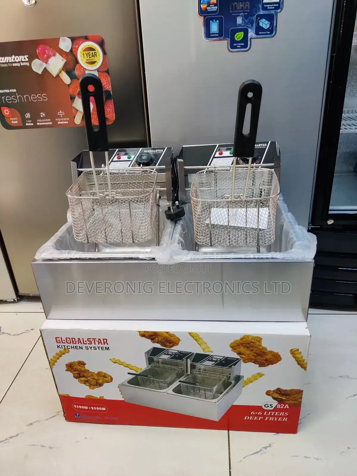 *Globalstar Double Fryer 12litres