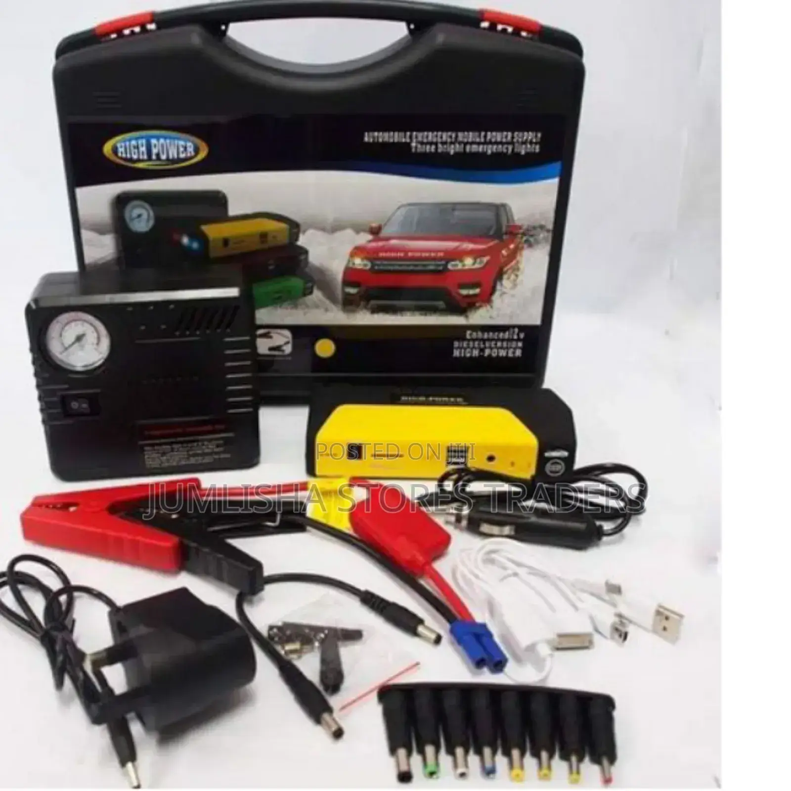 2 in 1 High Power Portable Car Jump Starter Kit