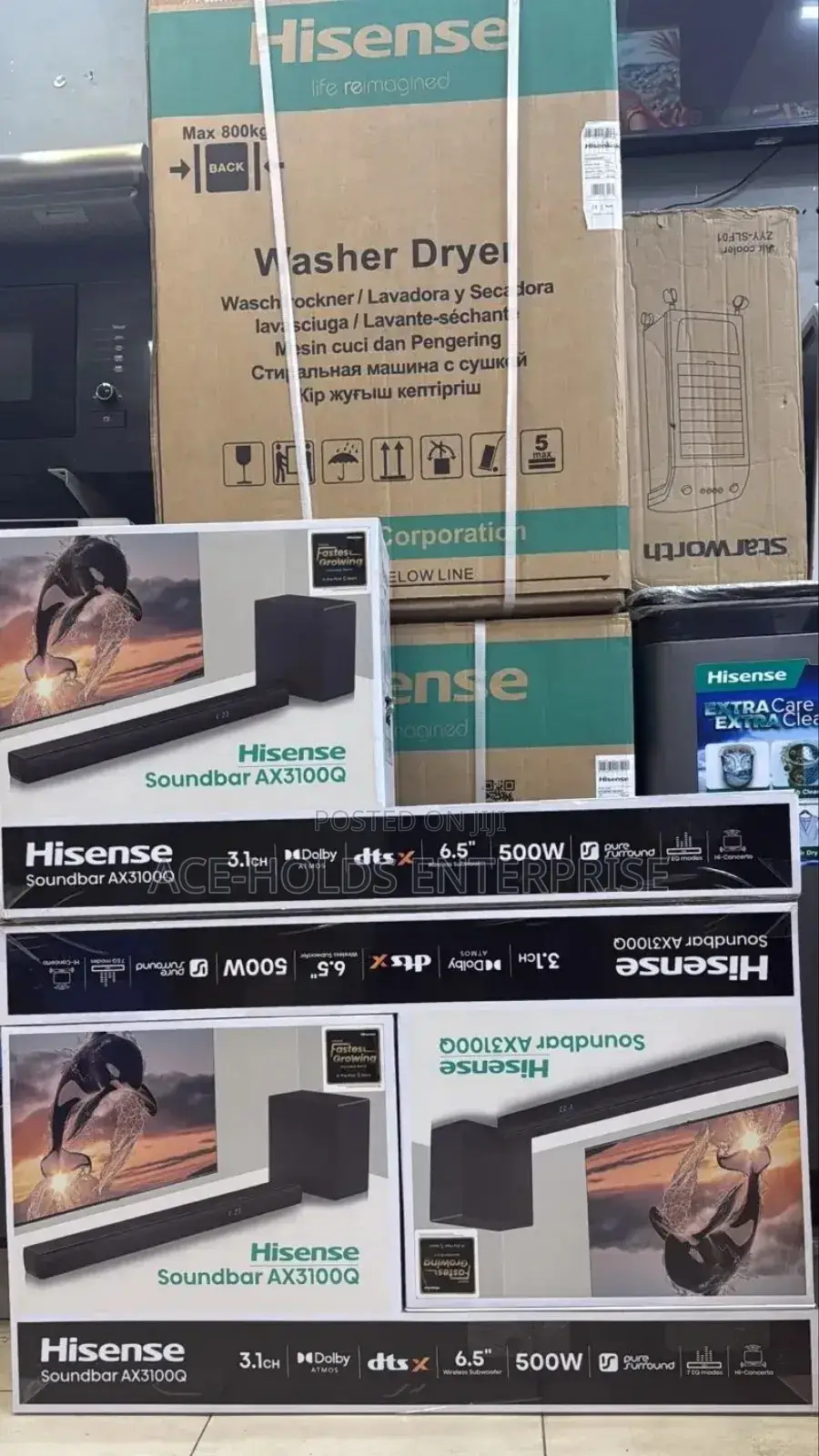 Ax3100q - Hisense 500 Watts, 6.5" Soundbar Speaker System - 3.1ch