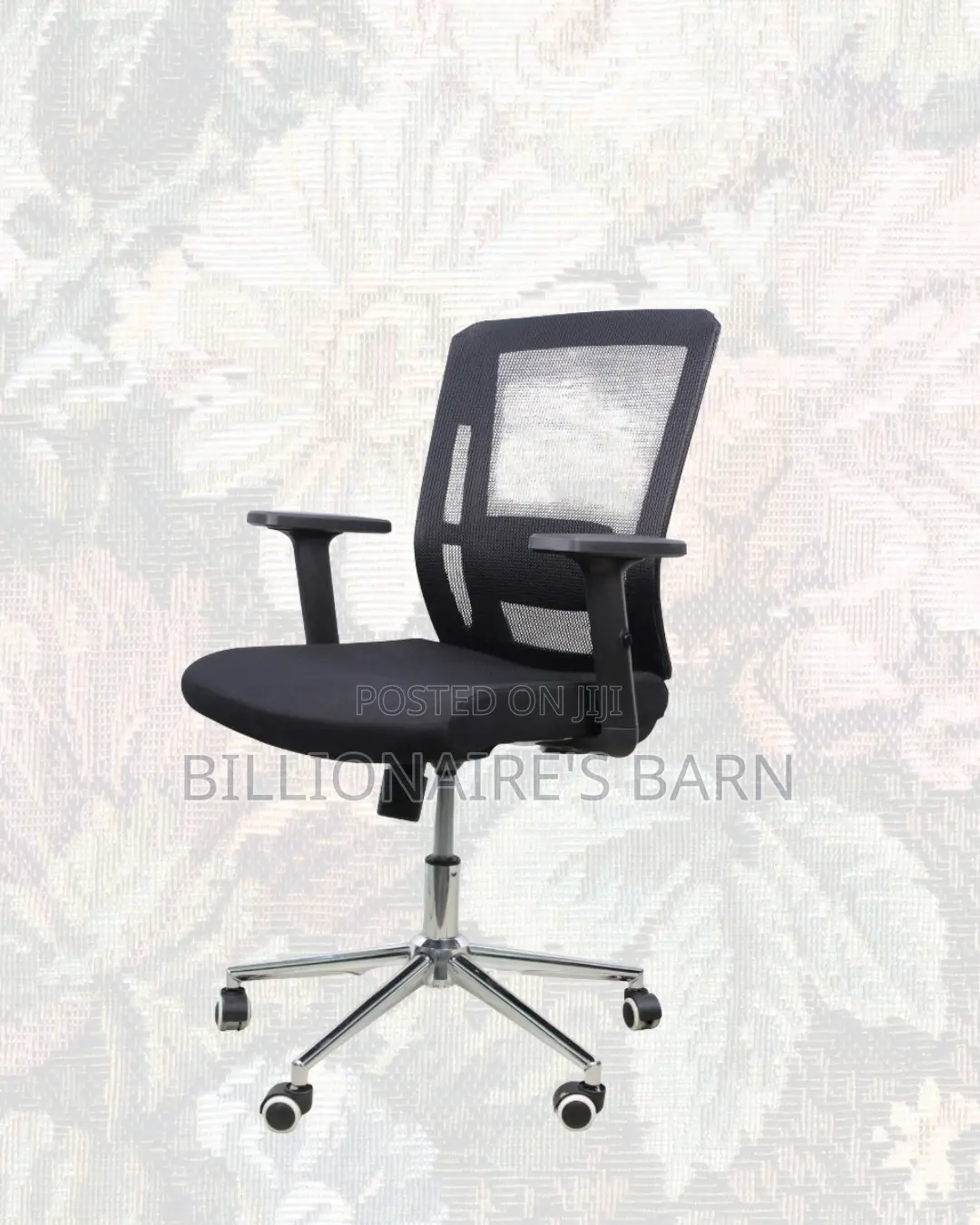 Barn Origin Mid-Back Chair | Executive Finish, Strong Chrome Base