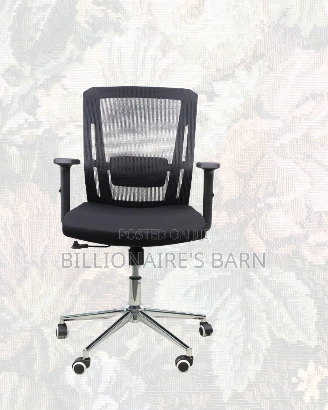 Barn Origin Mid-Back Chair | Executive Finish, Strong Chrome Base