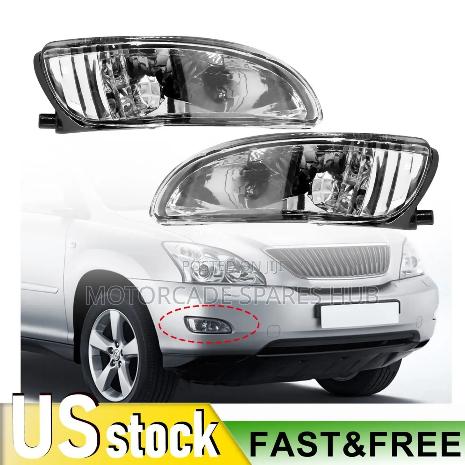 Toyota Harrier/Lexus Rx 300,330,350 Fog Lights