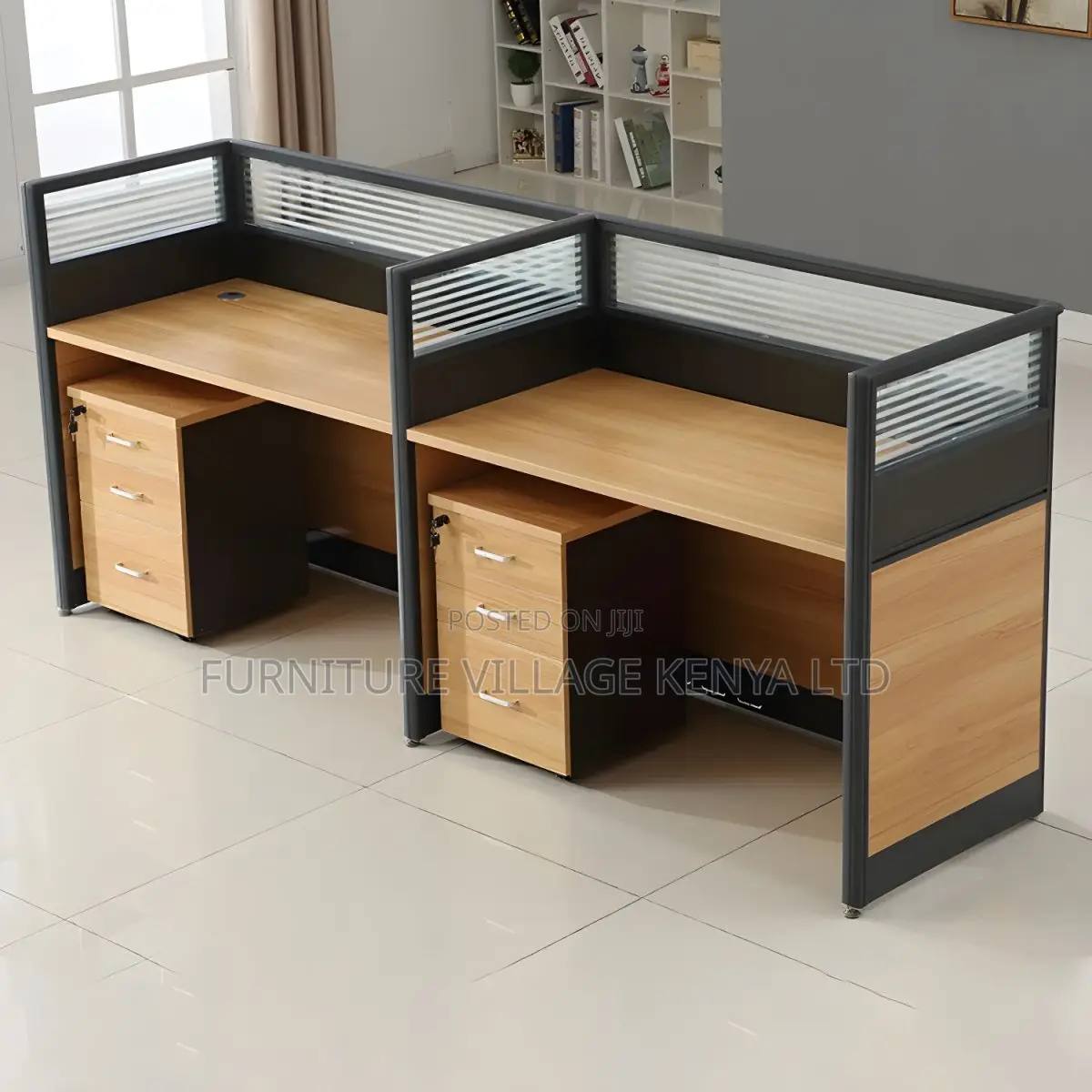 Workstation; 2-seater Straight Modular Workstation