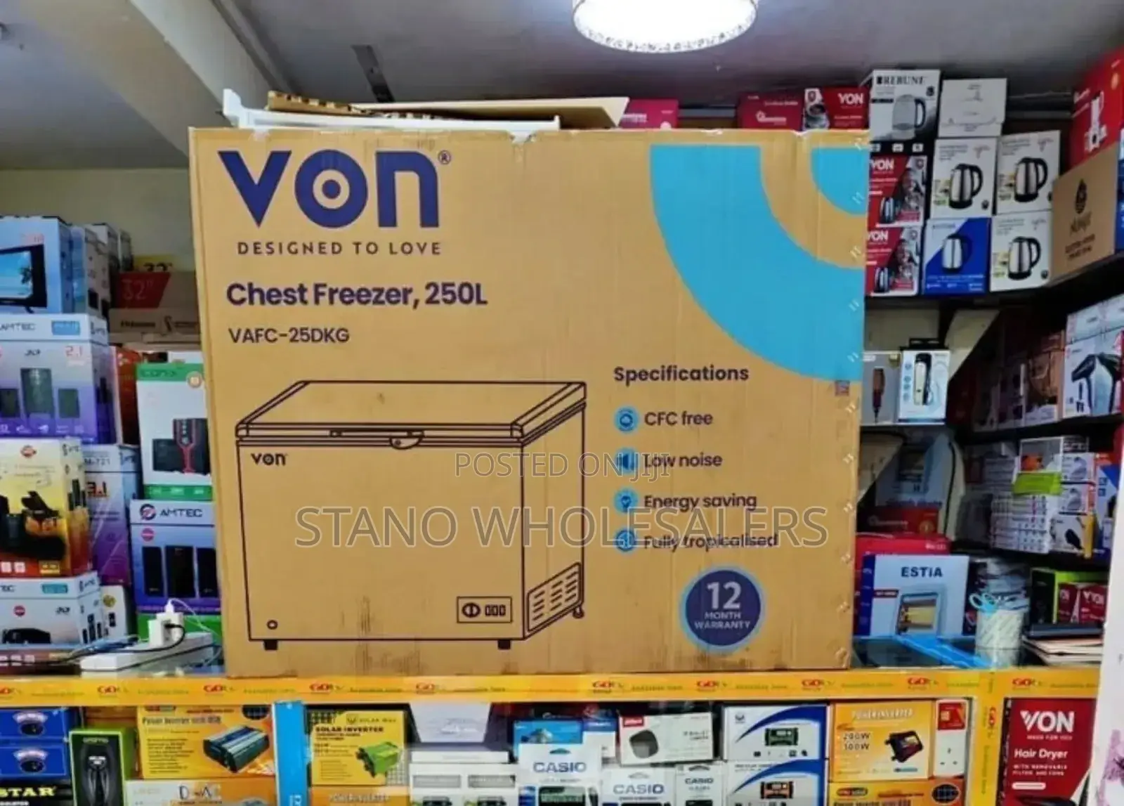 Von 250 Litres Chest Freezer Cf74