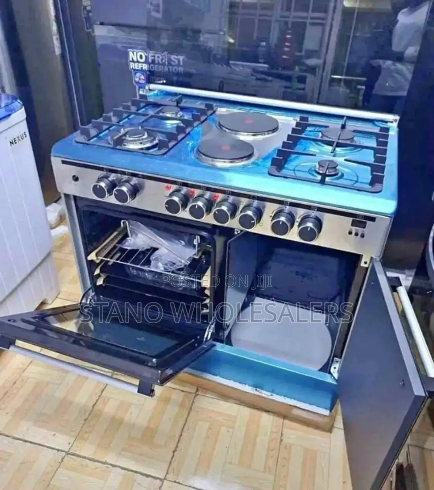 Haier 60by 90 Standing Cooker With Gas Compartment S/76