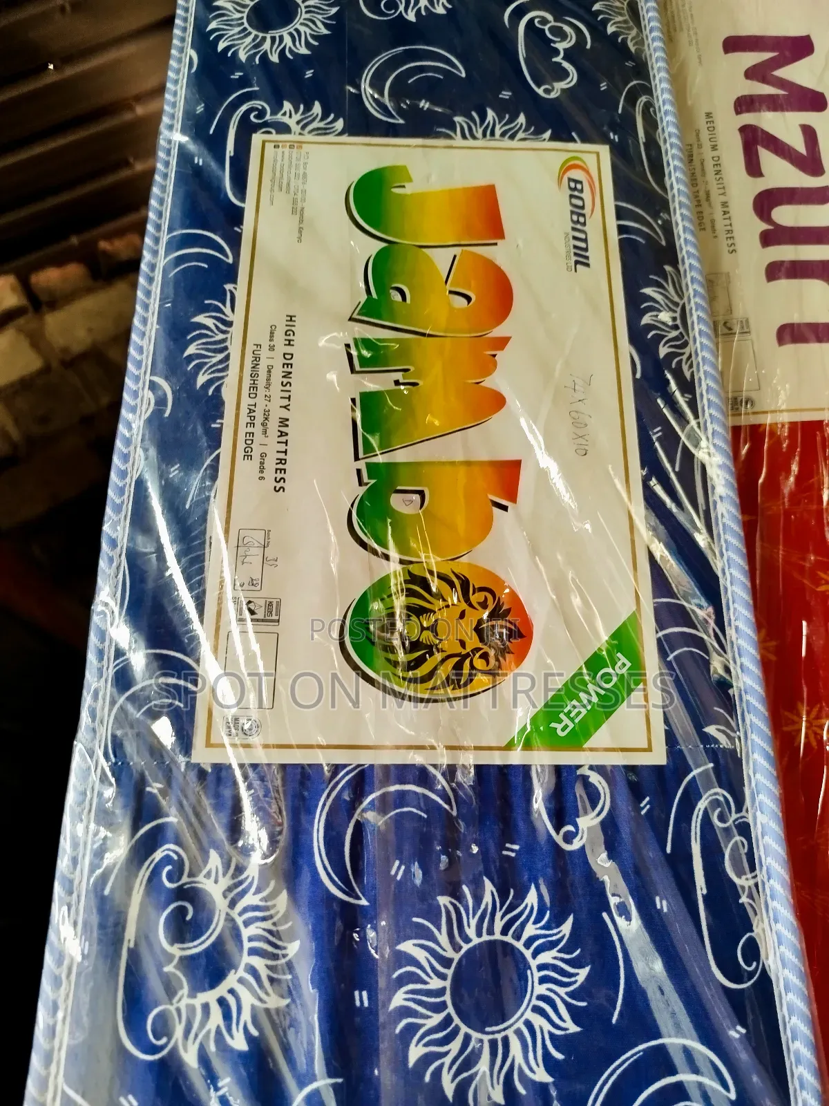 Super Dope! 5x6x10 Bobmil High Density Mattresses + Free Delivery.