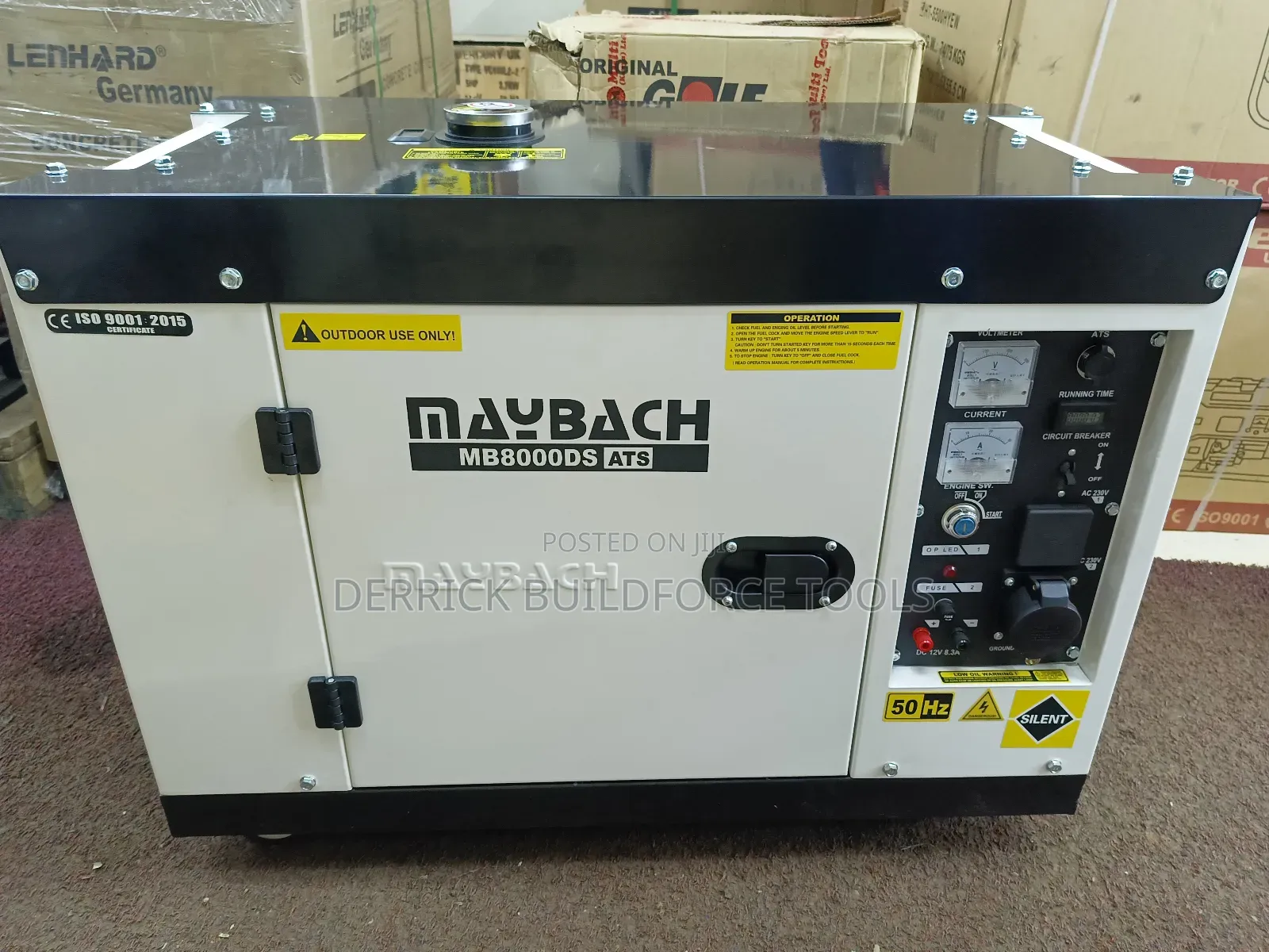 15kva Single Phase Super Silent Maybach Diesel Generator