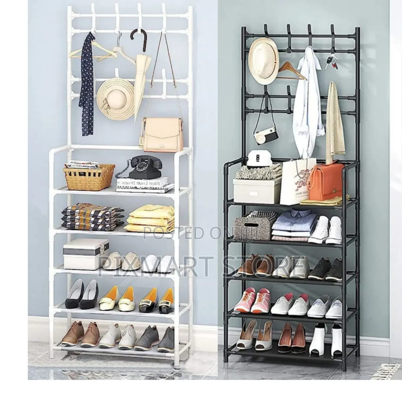 Modern Multi-Tier Shoe Hat Storage Rack