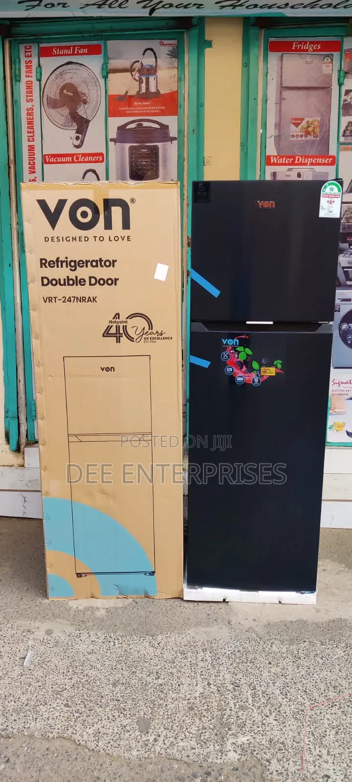 Von 247litres Double Door Fridge No Frost