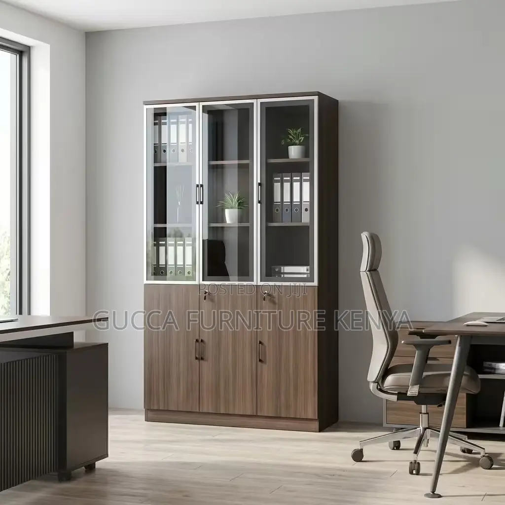 3-doors Wooden Office Filling Cabinet