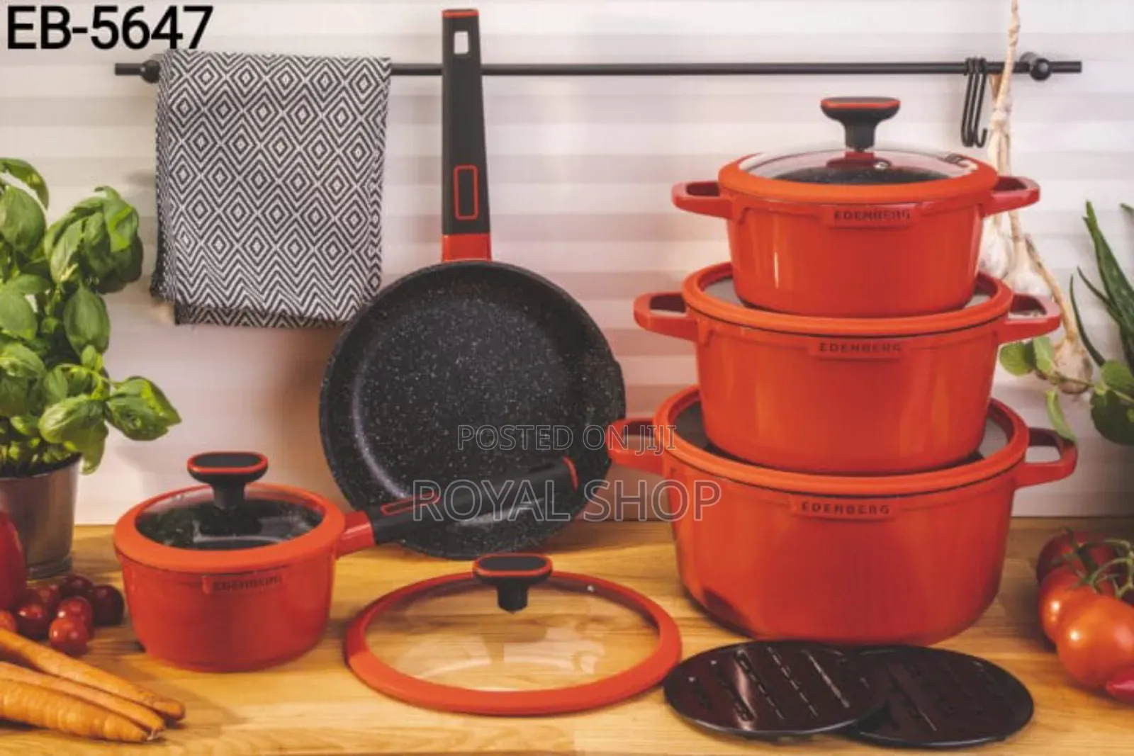 12pcs Nonstick Edenberg Cookware Set