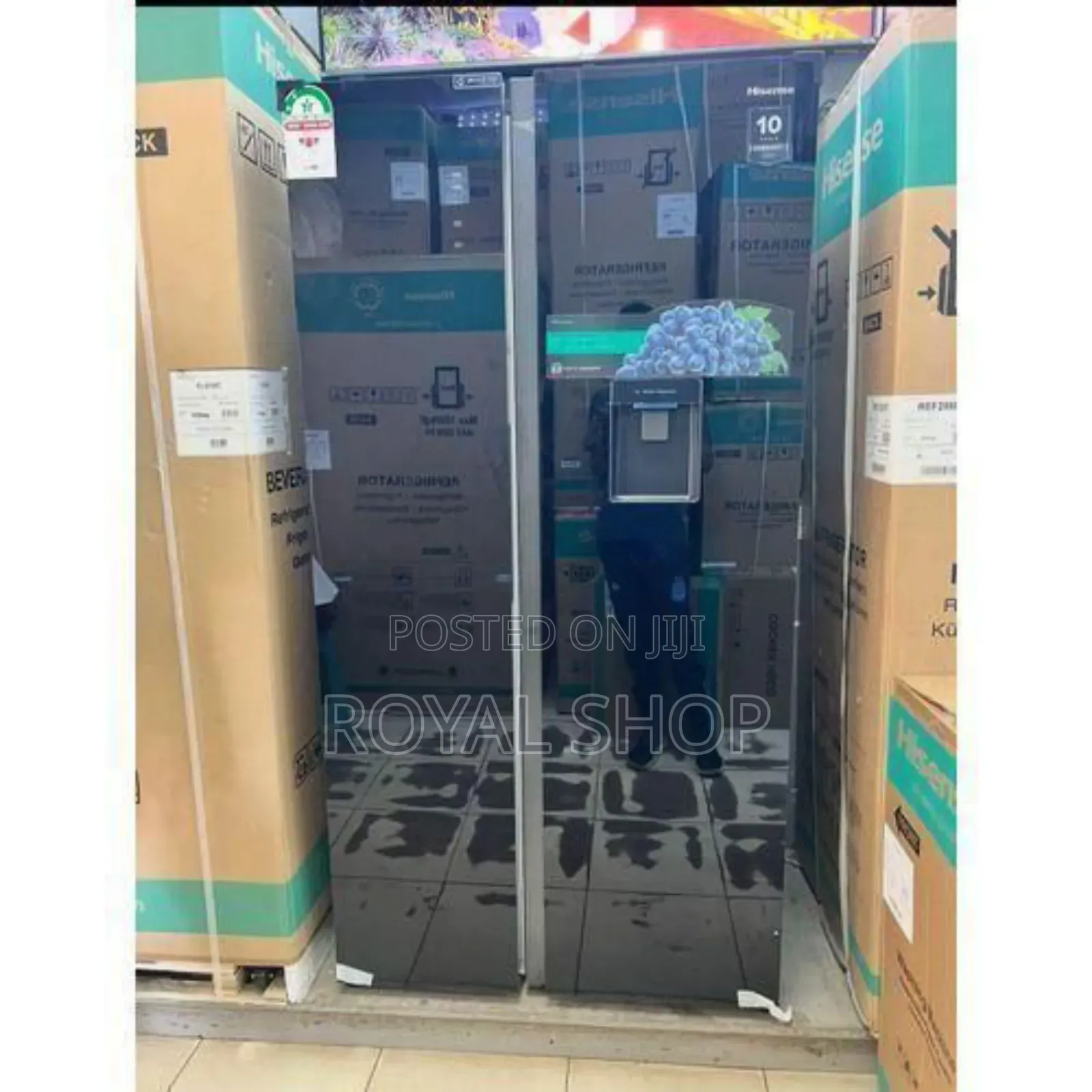 Hisense Fridge Side by Side Sliver