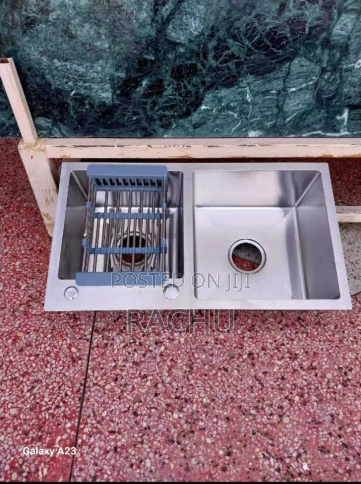 Kitchen Sink Double Bowl Heavy Gauge 78x43