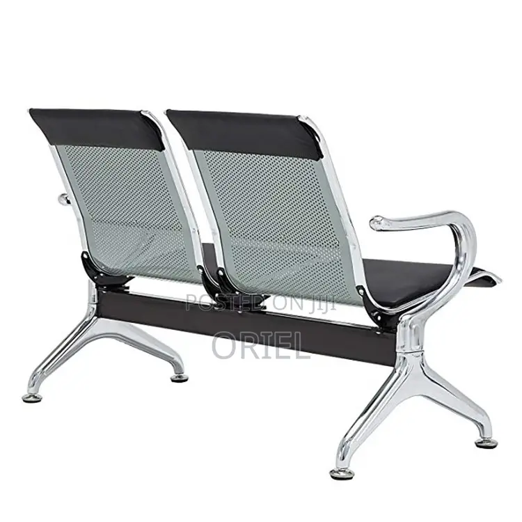 Office Reception Waiting Bench : Two Seater Waiting Bench