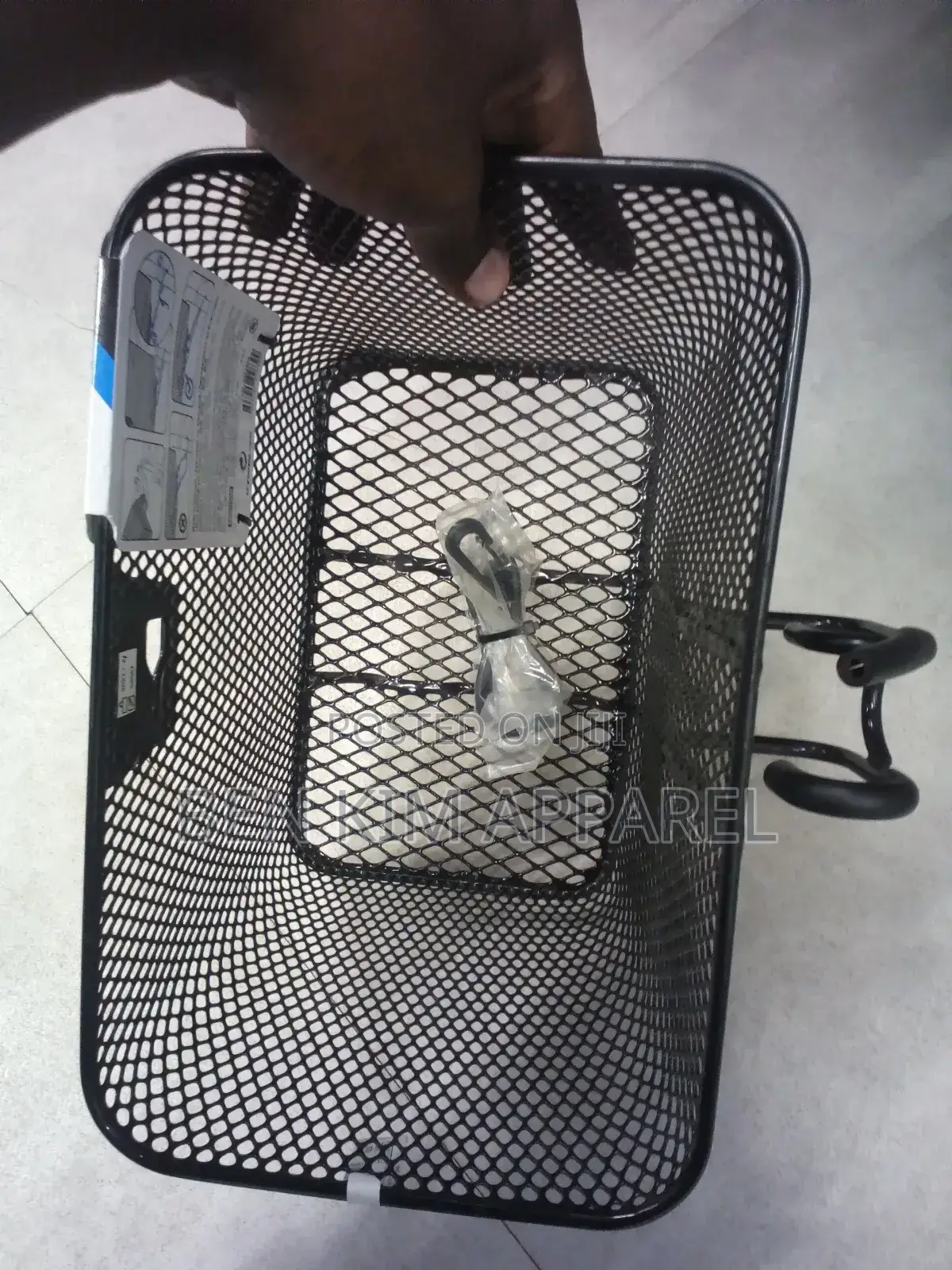8 Liters Front Bicycle Pannier, Basket Steel and Polyester.