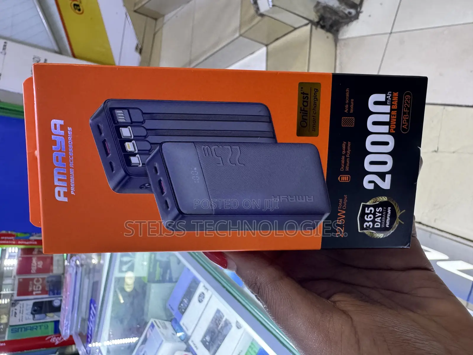 22.5mah Amaya Powerbank.