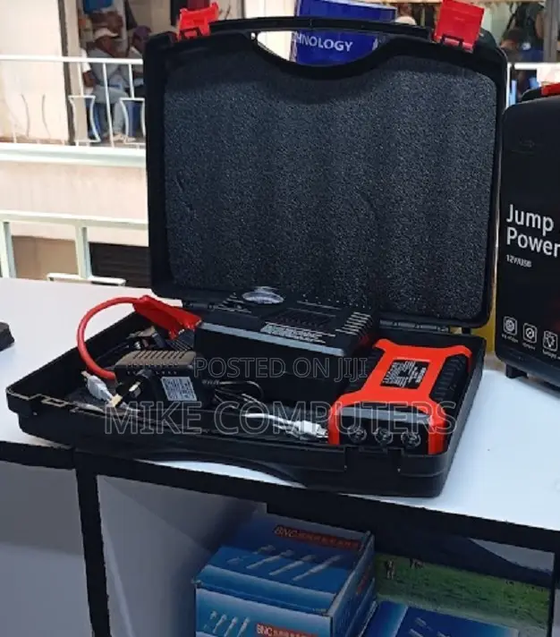 Portable Car Jump Starter Kit and Air Compressor Full Kit