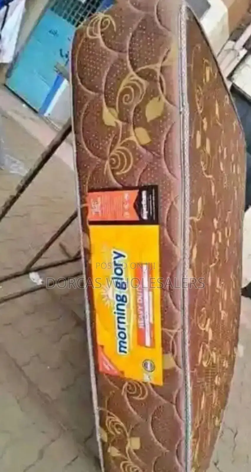 Brown Colour 5 by 6 Quilted Morning Glory Mattress