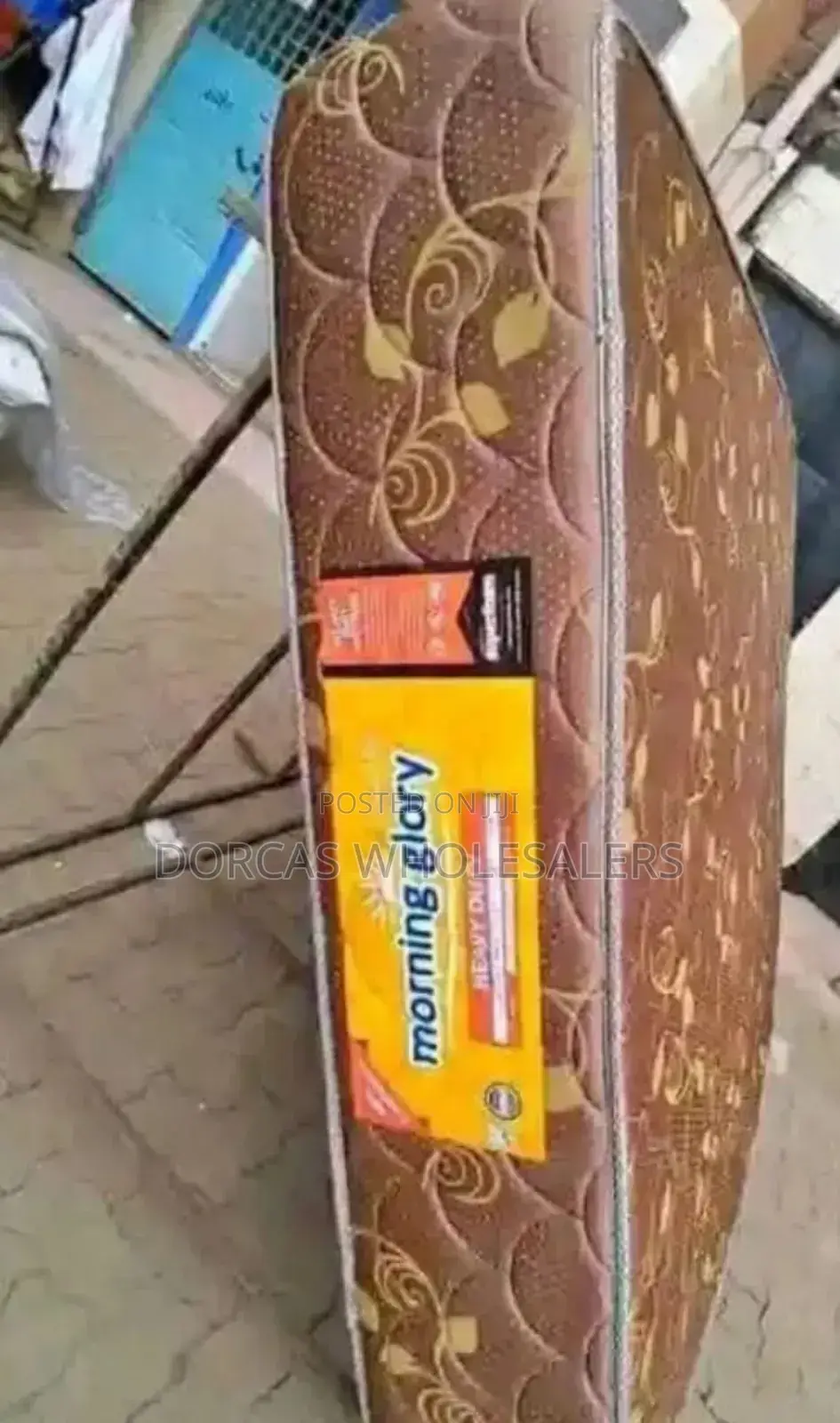 Brown Colour 5 by 6 Quilted Morning Glory Mattress