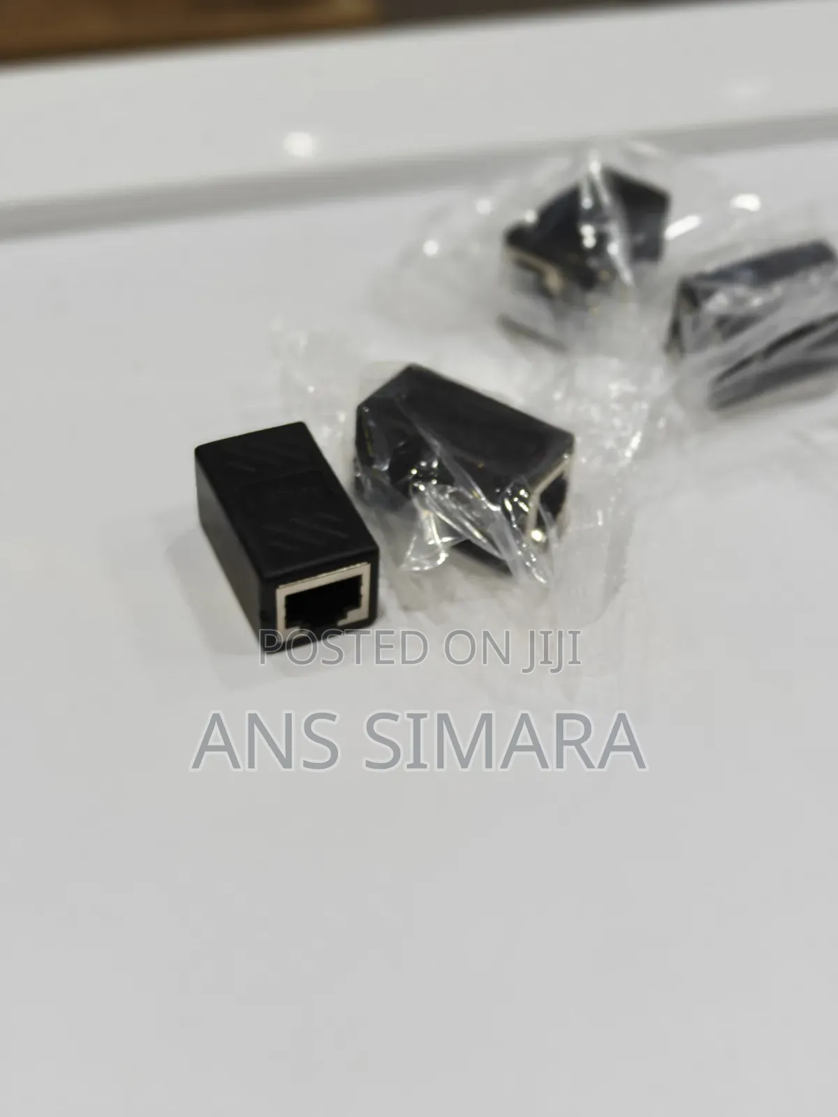 Rj45 1 by 1 Couplar Black