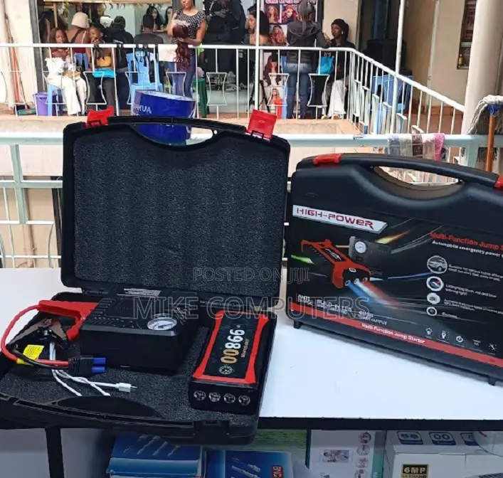 2 in 1 High Power Portable Car Jump Starter Kit and Air Compressor,