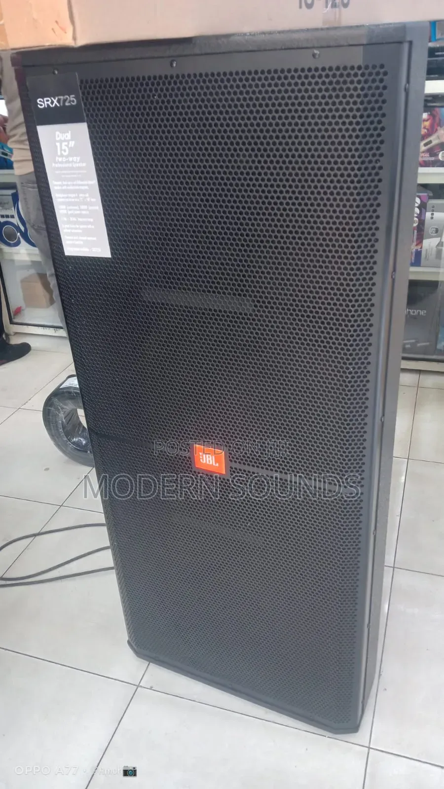 JBL Srx725 Dual 15" Two-Way Loudspeaker.