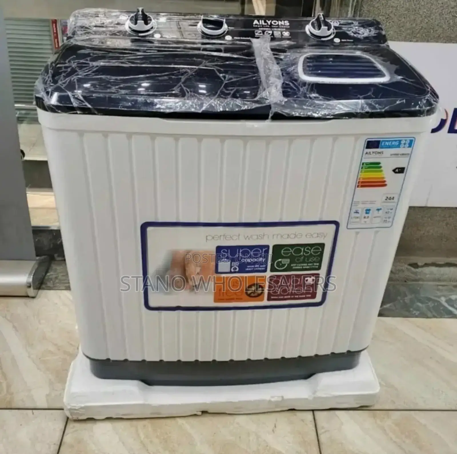 Twin Tub Ailyons Topload Washing Machine//8 KGS