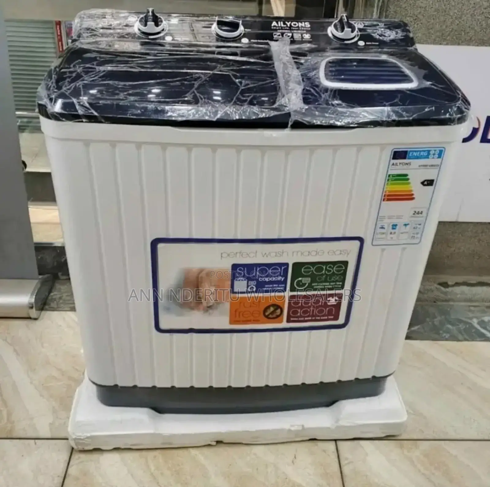 Twin Tub Ailyons Topload Washing Machine//8 KGS