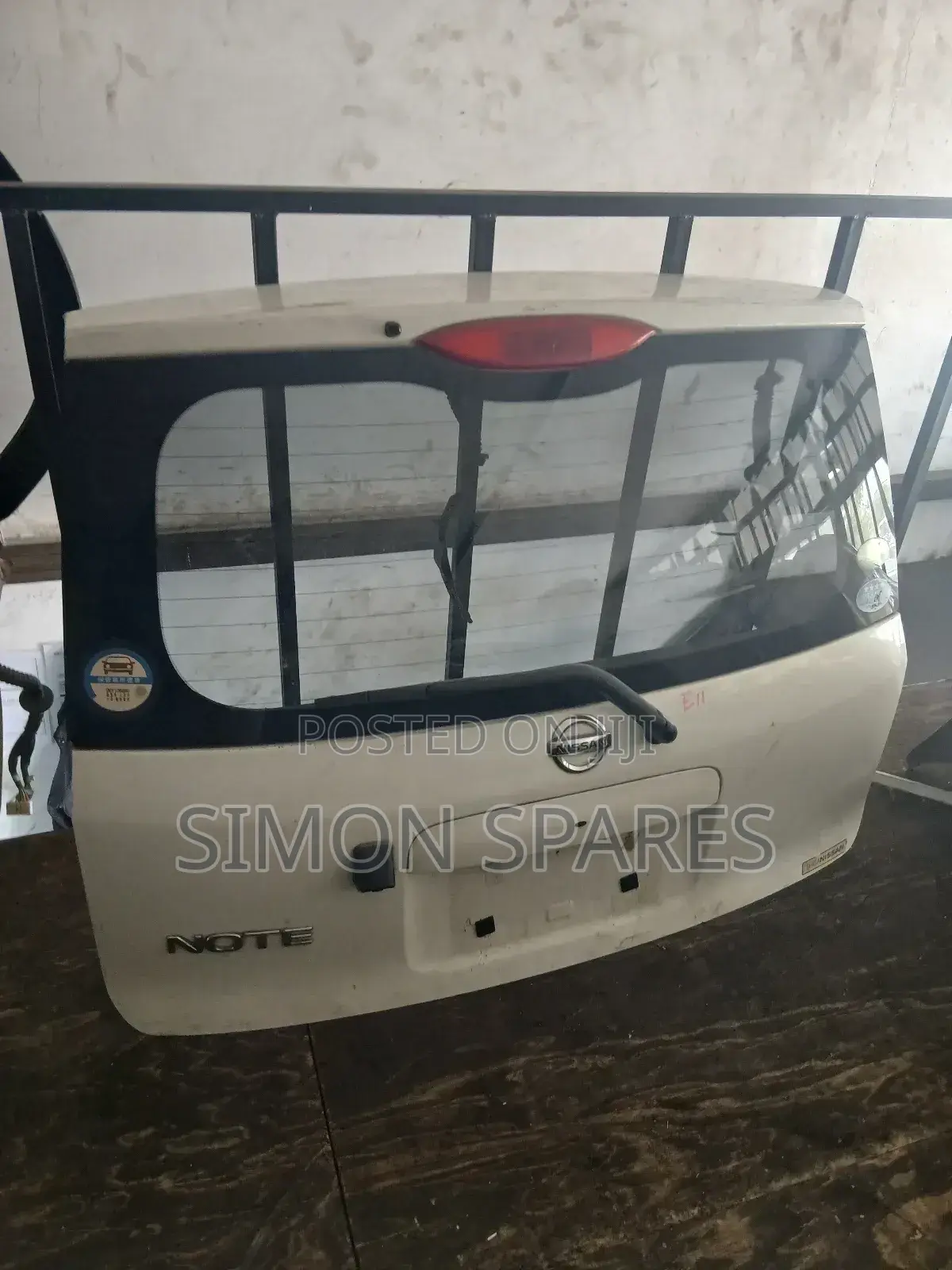 Nissan Note E11 Tailgate / Boot Door 2005–2012 Original Ex-Japan