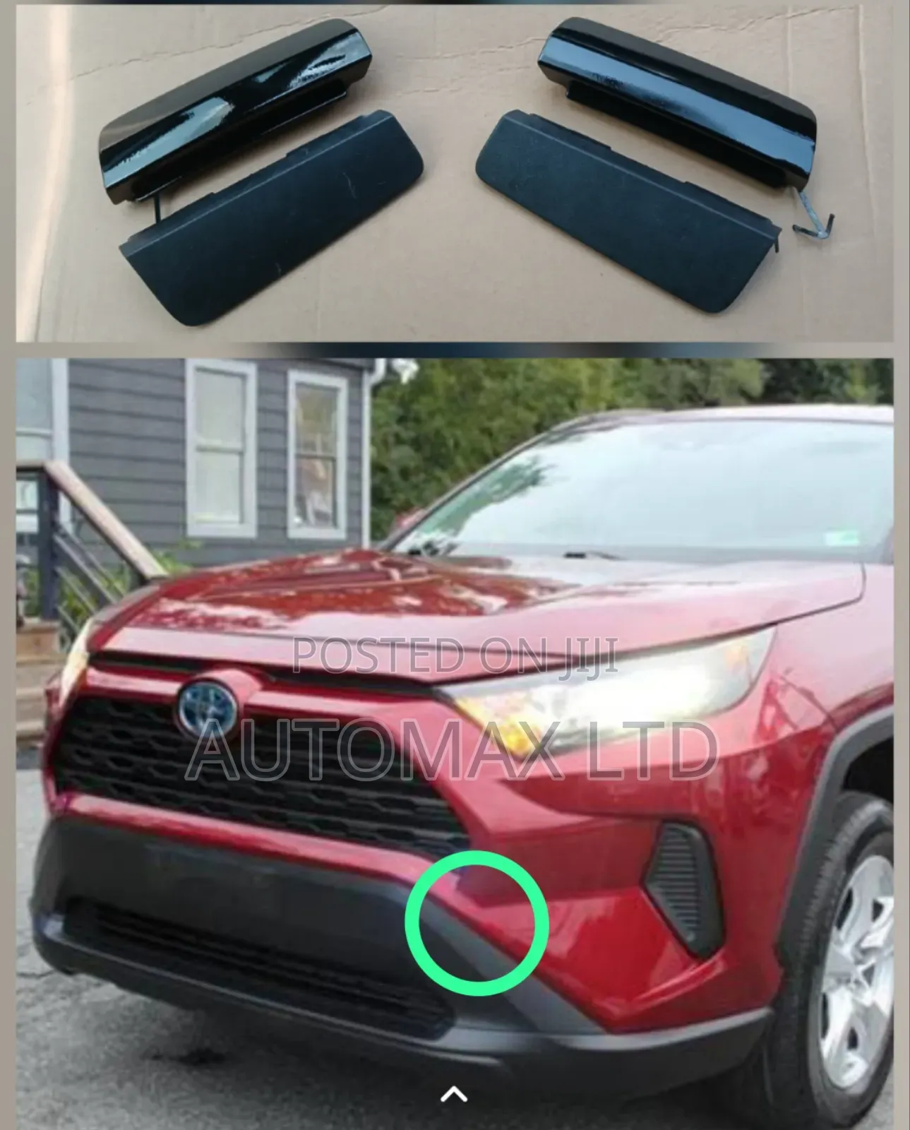 Rav4 Yr2020 Hybrid, Front Bumper Towing Cap Covers (4pcs)