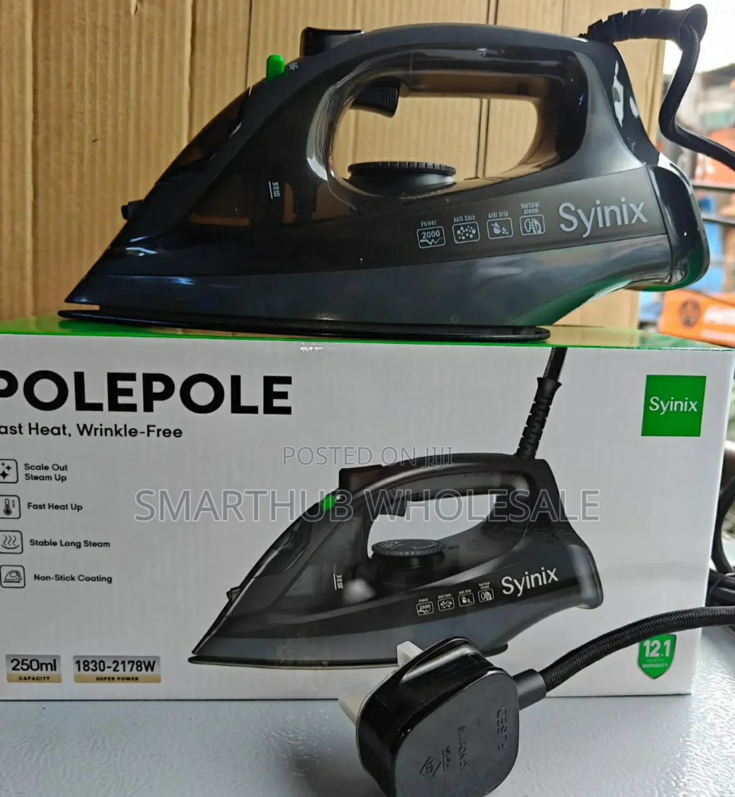 Syinix Pole Pole Steam Iron Box