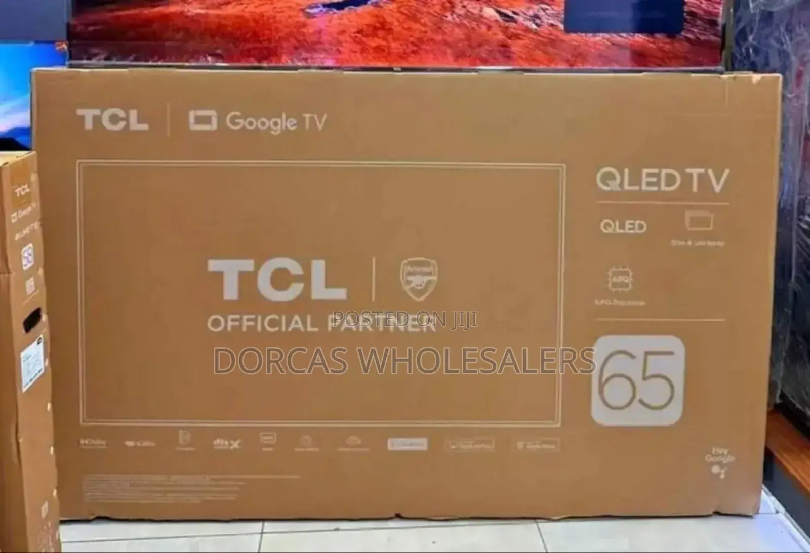 Frameless TCL 65 Inch Television Qled Tv T65