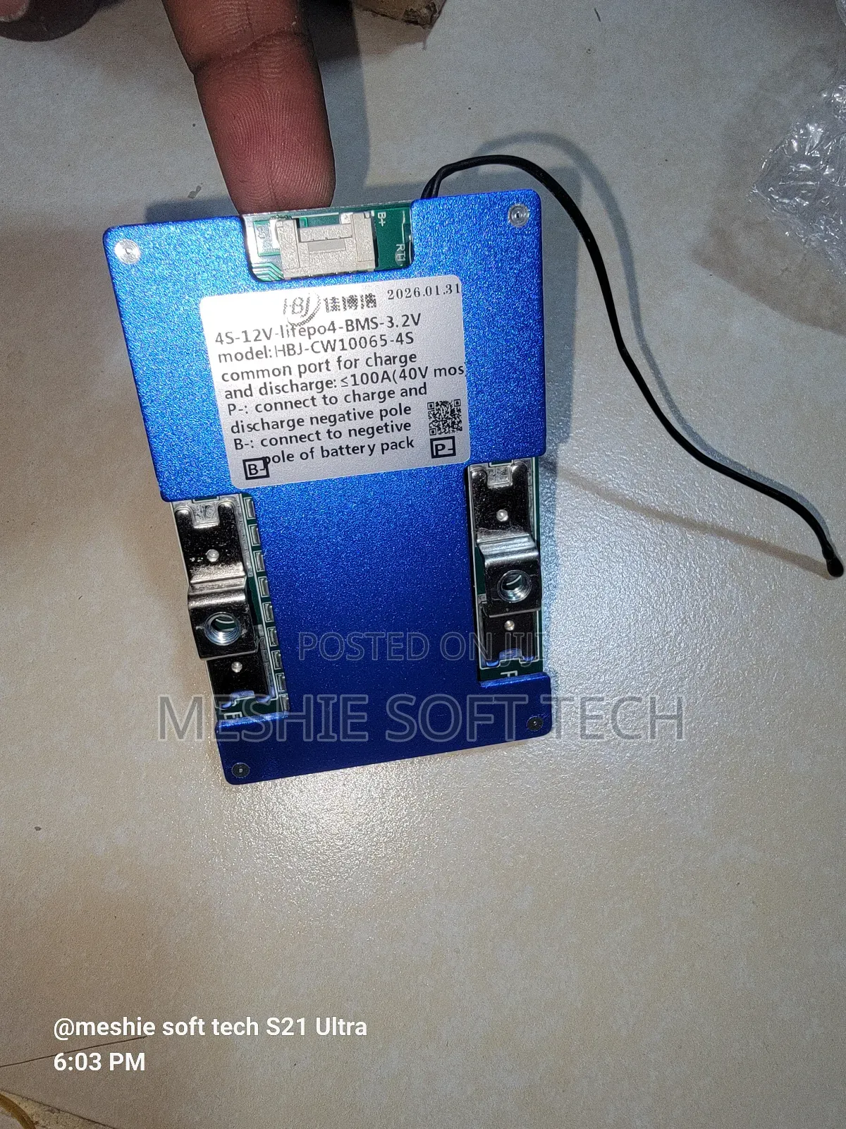 BMS 4s Lifepo4 100a