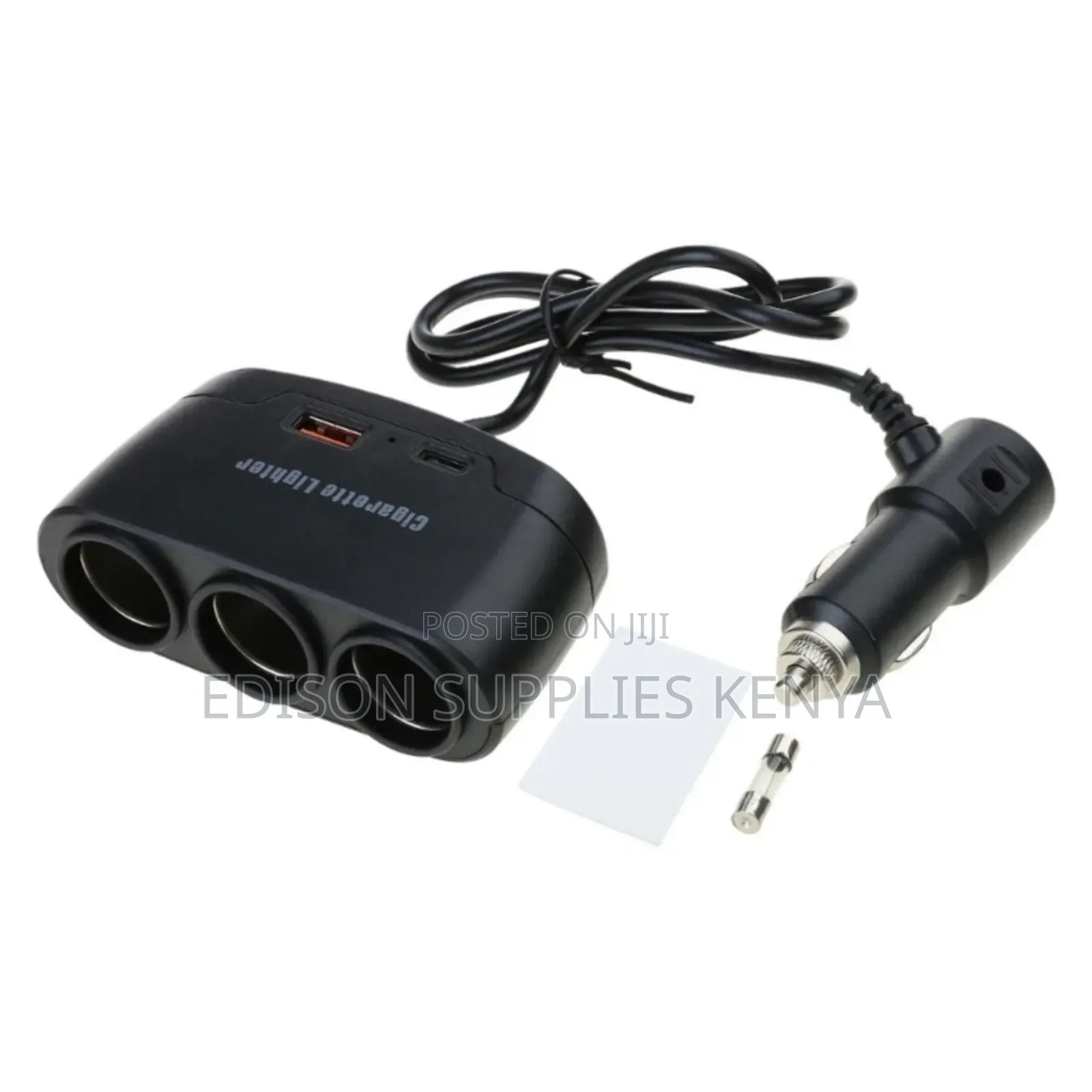 Car Power Inverter 3-Socket Car Cigarette Lighter Splitter Adapter