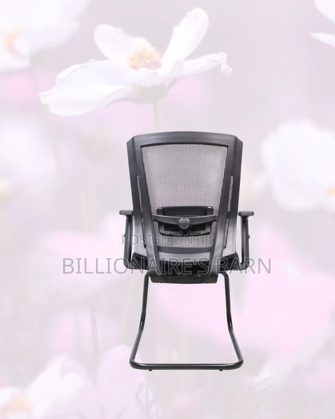 Black Visitor Chair | Boardroom-Ready Style | Powder-Coated Steel