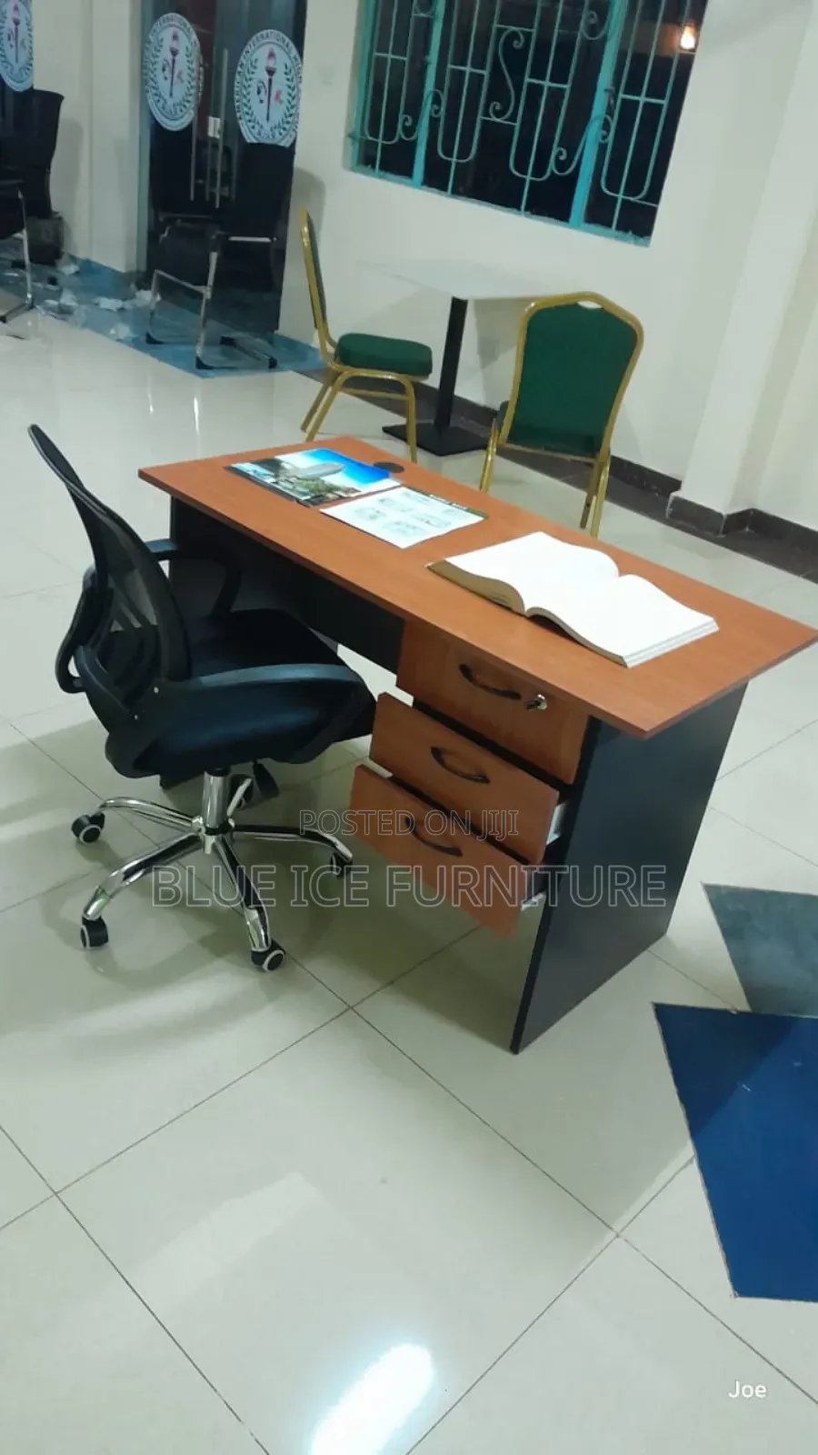 Compact 1.2m Office Desk With Mesh