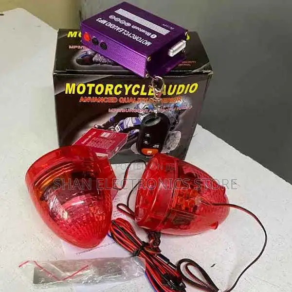 Universal 1.25" Handlebar Motorcycle Audio System Bluetooth Mp3 Player