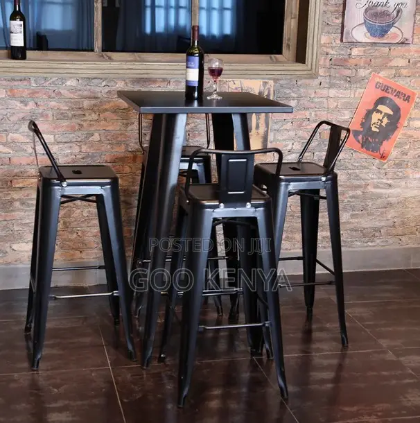 Home Stool;Metallic Outdoor Bar Stool For Coffee Shops And Restaurants