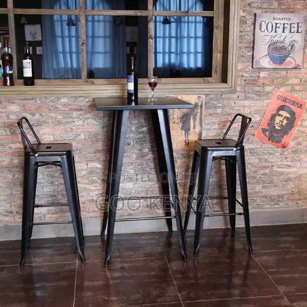 Home Stool;Metallic Outdoor Bar Stool For Coffee Shops And Restaurants
