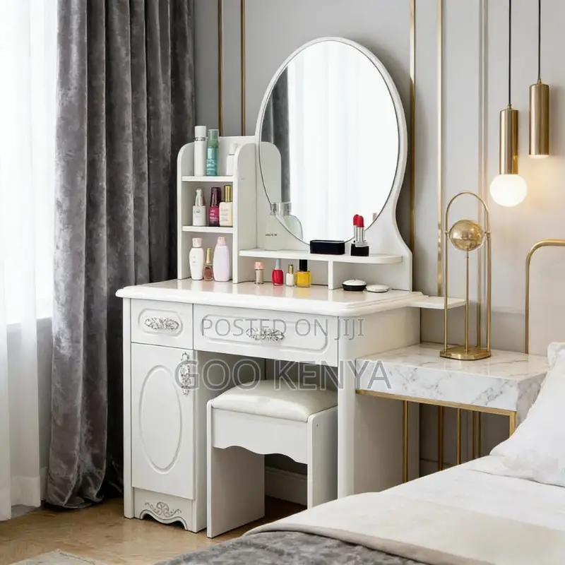 Home Dressing Table;Minimalist Make Up Table Organizer Set For Bedroom
