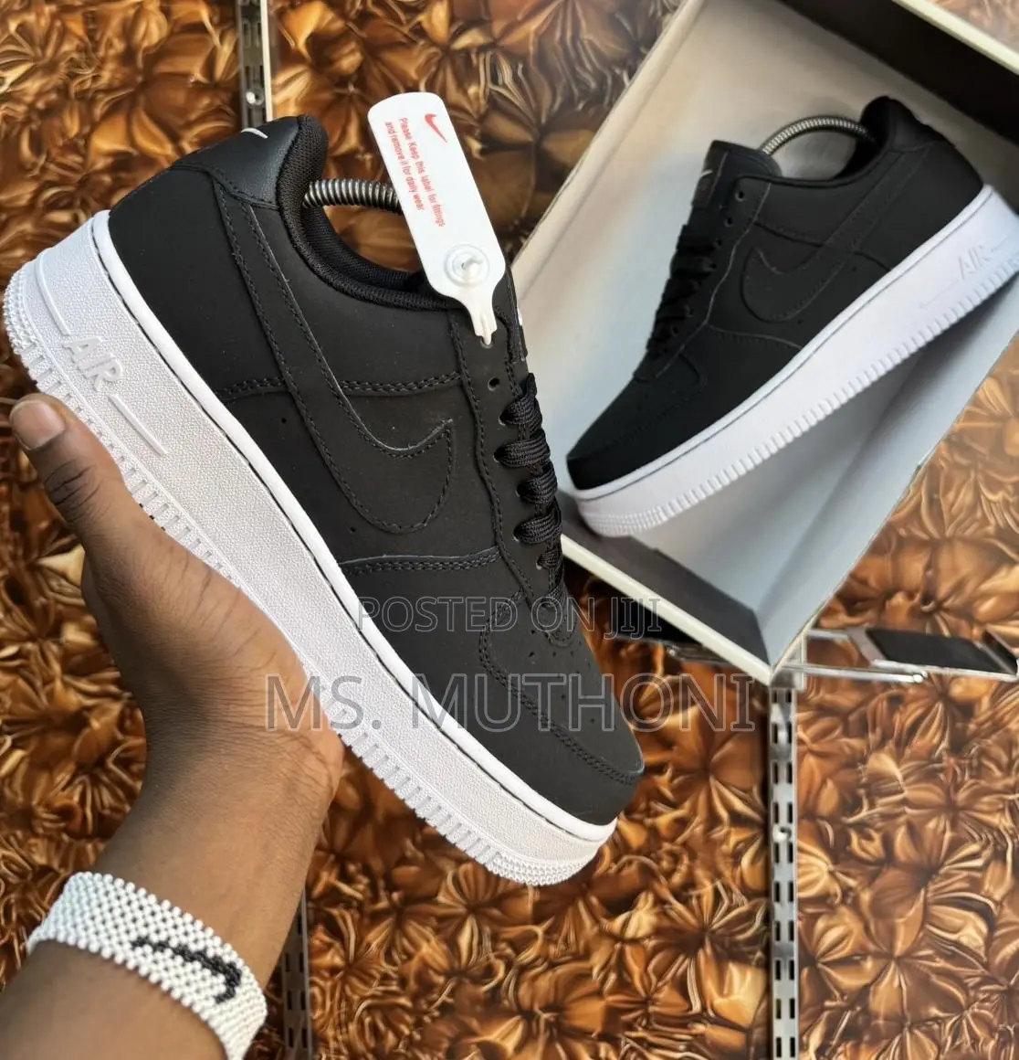 *Nike Air Force 1 Black / Gray Colorway Size 36-45